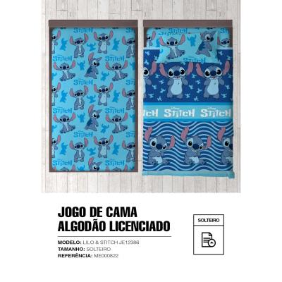 Jogo de Cama Stitch 100% Algodão