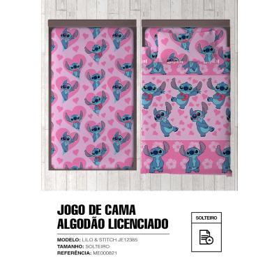Jogo de Cama Stitch 100% Algodão