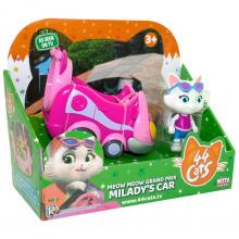 44 Gatos Milady com carro 20 x 17 cm