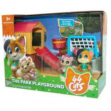 44 Gatos Playset casa da árvore 3 figuras 25 x 19 cm