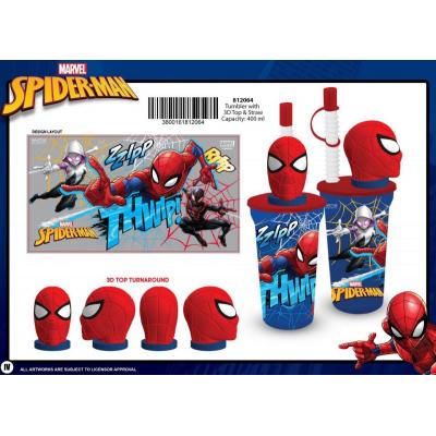 Copo 3D 400 ml Spider-Man