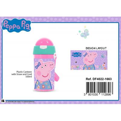 Garrafa infantil em plástico Peppa Pig