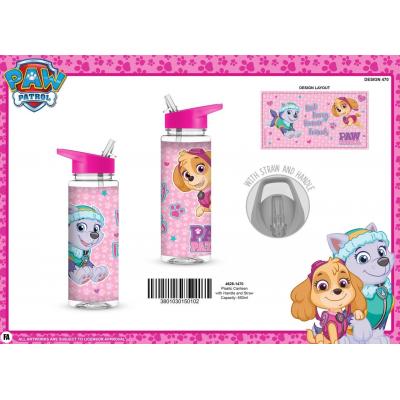 Garrafa infantil em plástico 650 ml Patrulha Pata