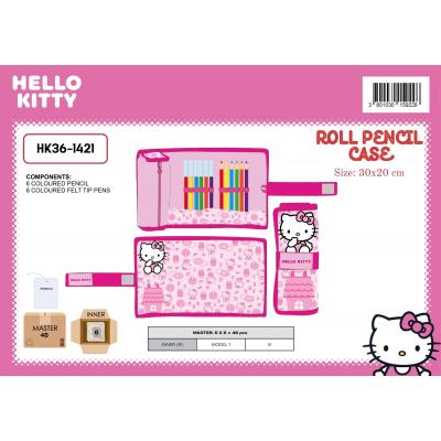Estojo escolar com acessórios Hello Kitty