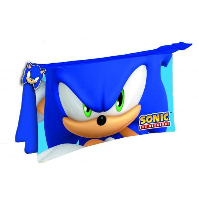 Estojo escolar triplo Sonic