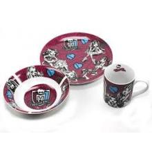 Conjunto de refeição infantil Monster High