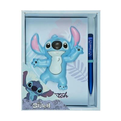 Stitch caderno 3D Squishy Capa Dura 60