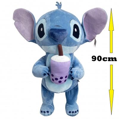 Peluche Stitch com bubble tea 90 cm