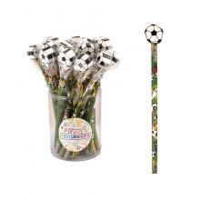 24 Lápis com Borracha Futebol