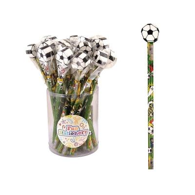24 Lápis com Borracha Futebol