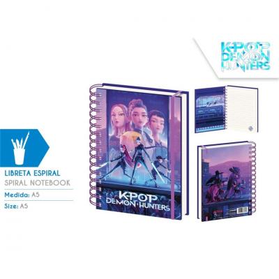 K-Pop Demon Hunters Hunters caderno Espiral A5