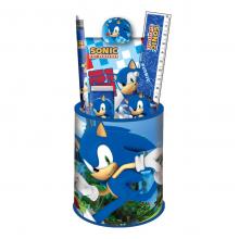 Sonic Lets Go Copo metálico com conjunto de escrita