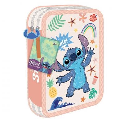 Estojo escolar com acessórios Stitch