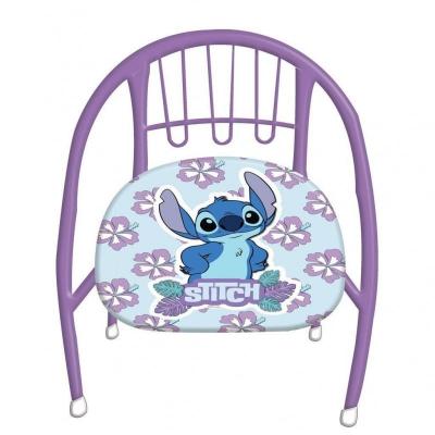 Cadeira Metálica Infantil Stitch — 36 × 35 × 36 cm