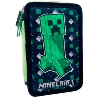 Estojo escolar com acessórios Minecraft
