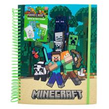 Minecraft caderno de atividade com acessórios