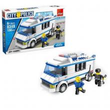 Conjunto de Construção 29 × 18 × 4.4 Cm Carrinha Polícia