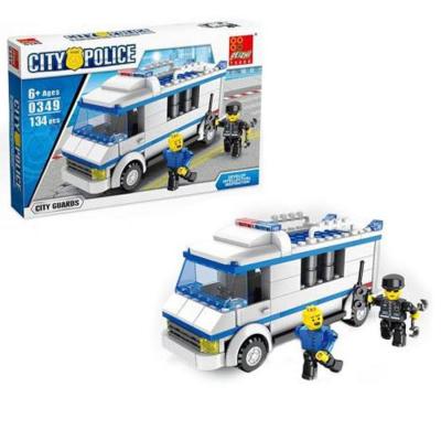 Conjunto de Construção 29 × 18 × 4.4 Cm Carrinha Polícia