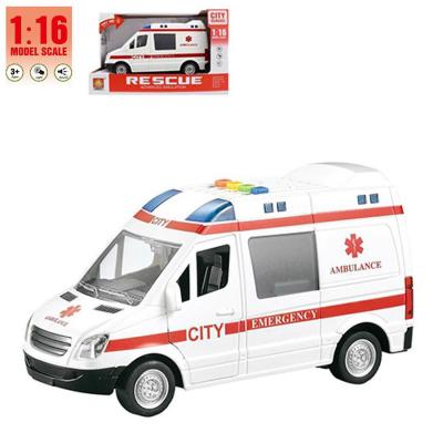 City Ambulancia 1:16 com Luz e Som