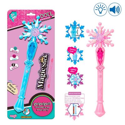 Varinha Mágico Floco de NEVE30CM com Luz e Som