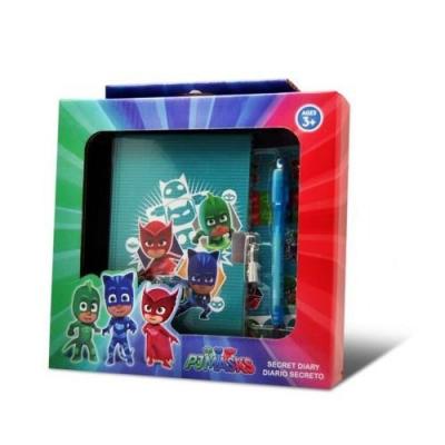 Diário conjunto de papelaria PJ Masks