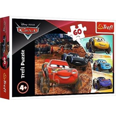 Puzzle Cars 3 — Lightning McQueen e Amigos — 60 Peças