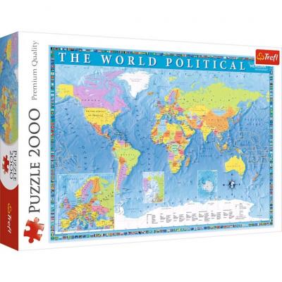 Puzzle Mapa Político do Mundo — 2000 Peças