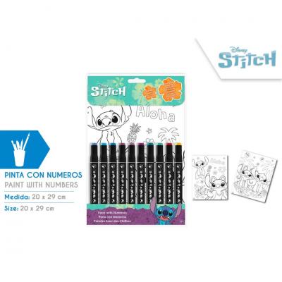 Livro para pintar por números Stitch