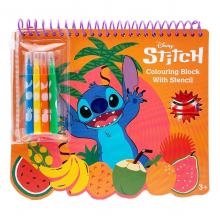 Stitch livro para colorir com marcadores