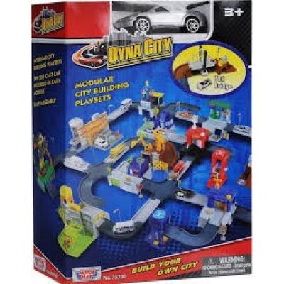 Conjunto Dyna City com carro fundido — 6 modelos sortidos