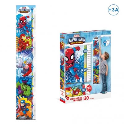 Puzzle de Medição Super-Heróis — 30 Peças