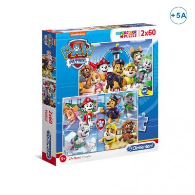 Conjunto de Puzzles Patrulha Pata — 2 × 60 peças