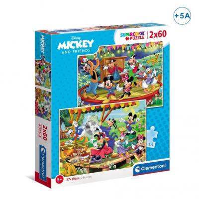 Conjunto de Puzzles Mickey — 2 × 60 peças