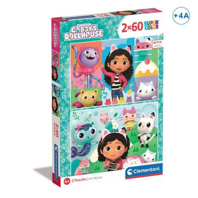 Conjunto de Puzzles A Casa de Bonecas da Gabby — 2 × 60 peças