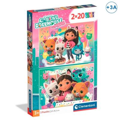 Conjunto de Puzzles A Casa de Bonecas da Gabby — 2 × 20 peças