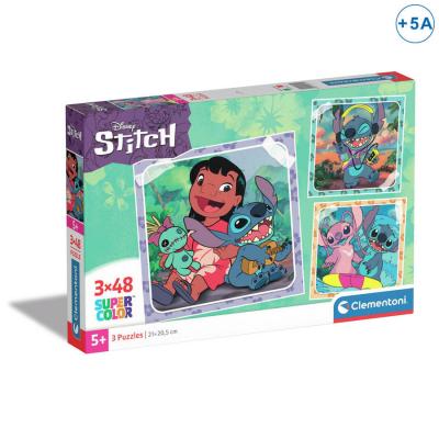 Conjunto de Puzzles Stitch — Edição 250622 — 3 × 48 Peças
