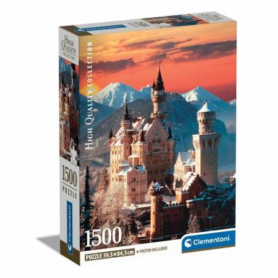 Puzzle Castelo de Neuschwanstein com Póster — 1500 Peças