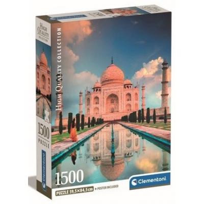 Puzzle Taj Mahal com Póster — 1500 Peças