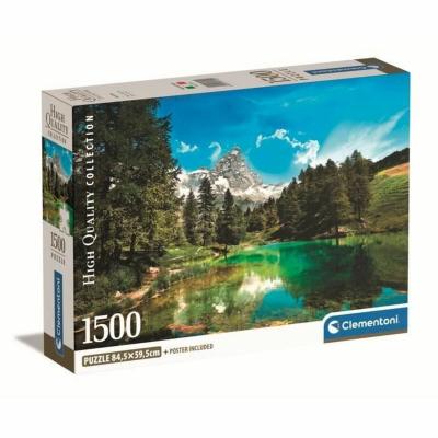 Puzzle Blue Lake com Póster — 1500 Peças