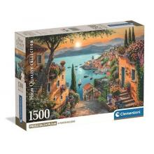 Puzzle Steps to the Harbor com Póster — 1500 Peças