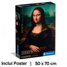 Puzzle Mona Lisa, de Leonardo da Vinci, com Póster — 1000 Peças