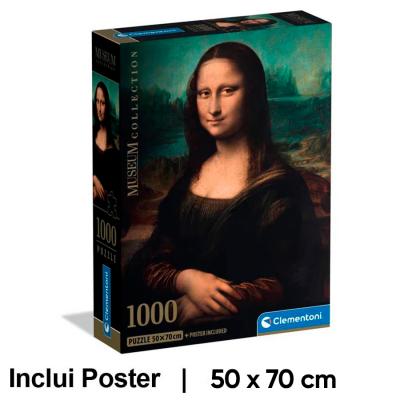 Puzzle Mona Lisa, de Leonardo da Vinci, com Póster — 1000 Peças