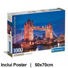 Puzzle Tower Bridge com Póster — 1000 Peças