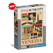 Puzzle Veneza Style in the City com Póster — 1000 Peças