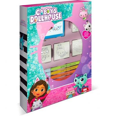Caixa com 4 Carimbo e acessórios Gabby's Dollhouse