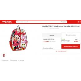 Mochila infantil 30 cm Minnie