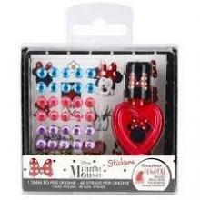 Conjunto de Verniz e Strass Minnie