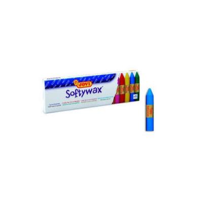 Estojo Softywax com 15 lápis de cera — cores sortidas