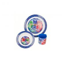 Conjunto de refeição infantil PJ Masks