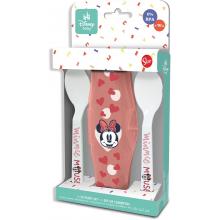 Conjunto de talheres infantis em plástico Minnie